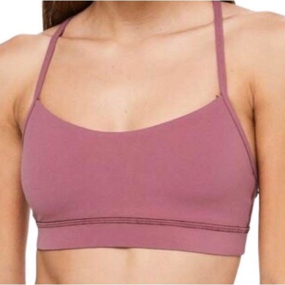 lululemon athletica Other - Lululemon Flow Y Bra Nulu Misty Merlot